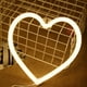 thumbnail image 1 of Luces de neón LED con forma de corazón para San Valentín | Lámpara colgante decorativa con alimentación USB para dormitorio, fiesta y fondo de fotos | Decoración rosa y blanca, 1 of 6