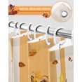 thumbnail image 4 of Thanksgiving Fall Shower Curtain Set ，Waterproof Fabric Shower Curtains Sunflowers Pumpkin Fall Plants Shower Curtains for Bathroom,Bathroom Decor 66"x72", 4 of 7