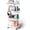 4Tier-White, variant on 3 Tier Rolling Cart Organizer,Laundry Room Bathroom Organizers and Storage Office Shelves Mobile Shelving Unit Kitchen Trolley Cart with Wheels for Art,Craft,Diaper,Bedside,Snack(Black)