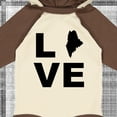 thumbnail image 4 of Inktastic Love Maine Boys or Girls Long Sleeve Baby Bodysuit, 4 of 5