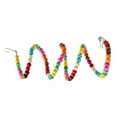 thumbnail image 2 of Multicolor Wood Beads Swing Cage Bird Ladder Pet Bites Climbing Spiral Ladder Pet Bites Climbing Chewing Hanging Toy Random Color, 2 of 7