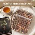thumbnail image 7 of FOR U DESIGNS Leopard Print Bible Cover for Women Men Lightweight Bible Holder Case Reusable Bible Carrier Tote Bag Bible Protective with Handle and Zipper, 7 of 7