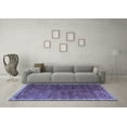 thumbnail image 3 of Ahgly Company Machine Washable Indoor Rectangle Persian Blue Traditional Area Rugs, 7' x 10', 3 of 4