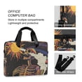 thumbnail image 4 of FORMRS 16" Laptop Bag Carrying Sleeve Case with Handle Travel Shoulder Briefcase, Colorful Skeleton with Cloud, 4 of 8