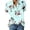 Mint Green, variant on Ladies Shirts Summer Top for Women Shirts Timeless Casual Button-Front Blouse with Turndown Collar Long Sleeve Print Top for Everyday Styling Purple S