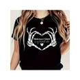 thumbnail image 1 of Short Sleeve Crew Neck "Morally Grey" Graphic Print T-Shirt for Women Casual Tee TOP, 1 of 6