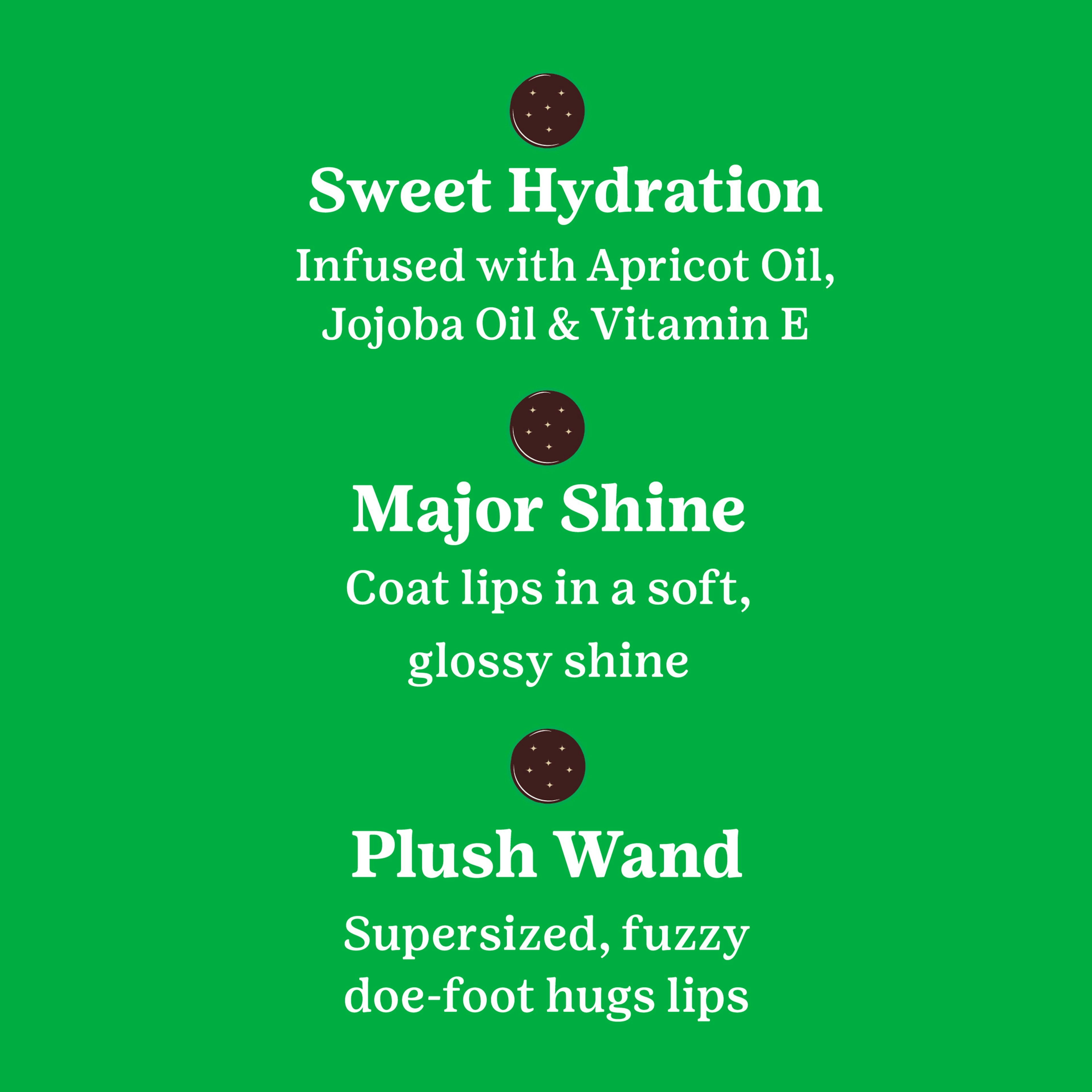 Hard Candy Girl Scouts Hydrating Glossy Lip Oil with Apricot Oil, Jojoba & Vitamin E, Limited Edition Girl Scout Thin Mints™ Flavor