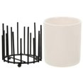 thumbnail image 4 of Pen Storage Organizer Metal Pen Pencil Case Desk Decoration Office School Library 8.5x8.5x10cm 1Pack, 4 of 5