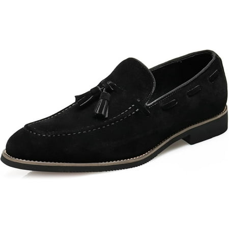 Men s Classic Tassel Loafers Moccasins Slip-ons Wedding Prom Formal Dress Casual Shoes for Men