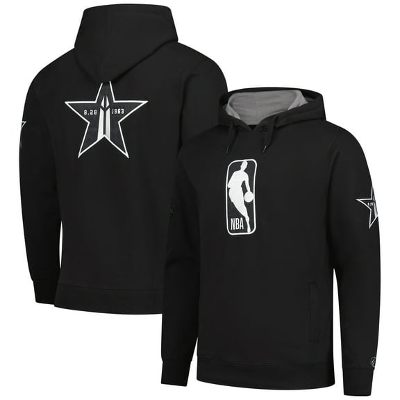 Unisex FISLL Black NBA Events Logoman Shadow Collection Pullover Hoodie