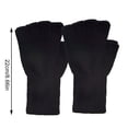 thumbnail image 4 of Guantes sin dedos Qarigey Cubiertas térmicas elásticas para manos Color Negro, 4 of 6