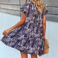 thumbnail image 5 of Summer Dresses For Women 2022 Floral Print Womens Dresses Plus Size Ruffle Sleeves Sundresses Alsol Lamesa, 5 of 6