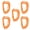 Orange color, variant on 5Pcs High Strength ABS Carabiner Hook For Rock Climbing Backpack Accessory Secure Locking Carabiner Multipurpose Use