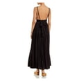 thumbnail image 2 of REBECCA TAYLOR Womens Black Ruffled Lined Sleeveless V Neck Tea-Length Wear To Work Sheath Dress 00, 2 of 2