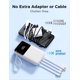 thumbnail image 4 of Cargador portátil HELLEE 15000mAh con 4 cables y carga rápida de 22.5W, 4 of 7