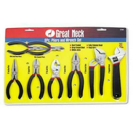 

Great Neck 8-Piece Steel Pliers and Wrench Tool Set (87900)
