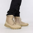 thumbnail image 2 of Mens Side Zip & Lace Up Army Tactical Combat Boots For Work, Security, Motorcycle, 2 of 5