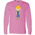 thumbnail image 3 of Inktastic Construction Worker, Blond Hair, Boy With Hammer Long Sleeve T-Shirt, 3 of 5