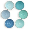 thumbnail image 4 of Elama Blue Ridge 6.25 Inch 6 Piece Round Stoneware Assorted Bowl Set, 4 of 8