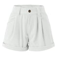 thumbnail image 4 of Charmgo Womens Shorts Clearance, Womens Shorts High Waisted Shorts Beach Casual Shorts Running Shorts for Women Shorts for Women Capri Pants for Women White, 4 of 8