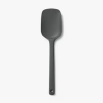 Silcone Kitchen Spoonula -Silicone & Nylon, Dishwasher-Safe, 12.6" Length, Gray, Solid Kitchen Utensil