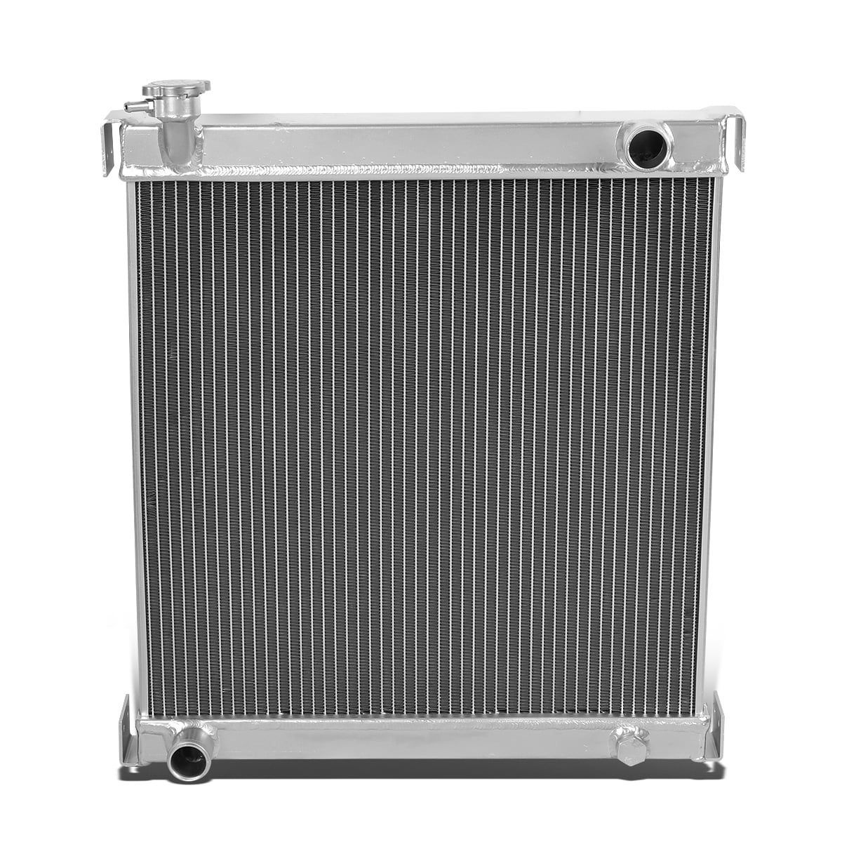 DNA Motoring RA-JEEPTJ-2 For 1997 to 2006 Jeep Wrangler MT (Manual  Transmission) Full Aluminum 2 -Row Racing Radiator - TJ 98 99 00 01 02 03  04 05 