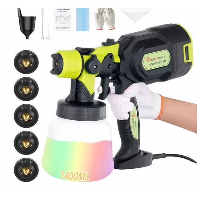 Pistola Para Pintar Electrica Pulverizador Pintura 1400ml