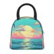 thumbnail image 1 of Disketp Retro Palm Beach Sunset Bolsa Térmica para Almuerzo, Lonchera con Abertura Amplia y Gran Capacidad, Organizador Reutilizable para Mujeres, Hombres y Adultos, 1 of 6
