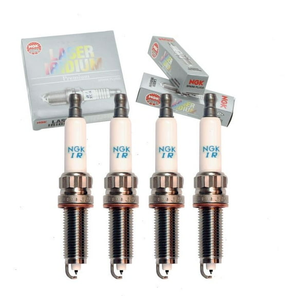 4 pc NGK Laser Iridium Spark Plugs compatible with BMW 428i 2.0L L4 2014-2016