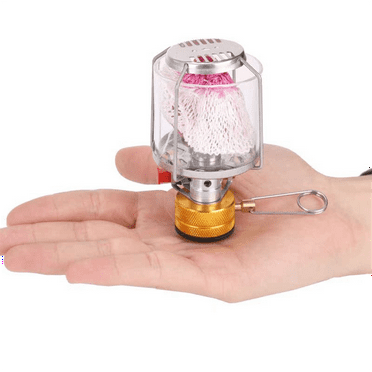 Mini Gas Lamp Outdoor Camping Lantern Tent Lamp Flashlight Hanging Mini Camping Portable Glass Lamp Camping Equipment