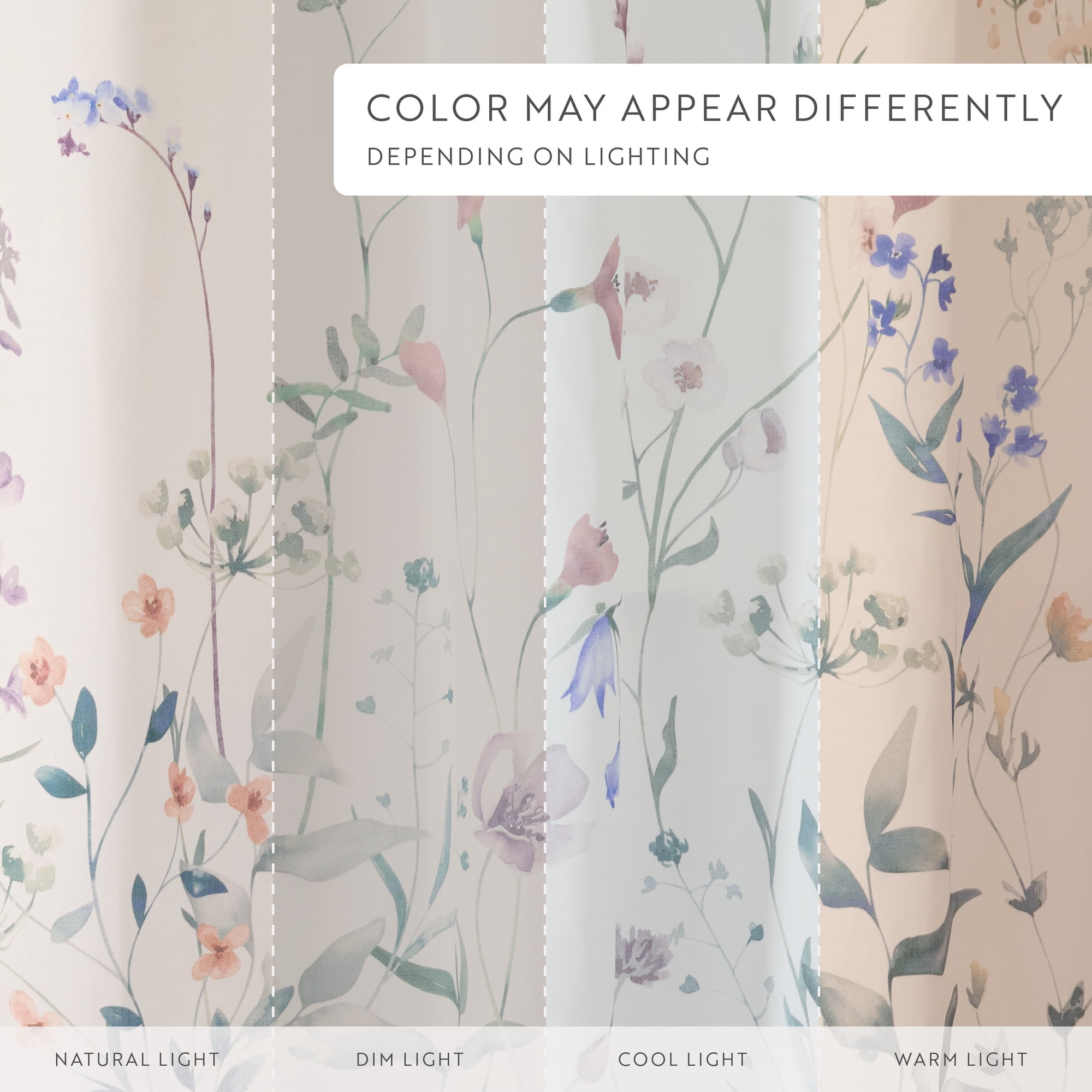 Shower Curtain in Floral Patterns
