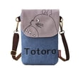 thumbnail image 1 of Crossbody Totoro Bags Canvas Small Cute Cell Wallet Bag Phone Purse with Shoulder Strap Coin Purse, 1 of 6