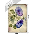 thumbnail image 5 of Floral Decor Morning Glory Flower Retro Aluminum Sign 12x8 in Metal Tin Sign Summer Flower Wall Decor Shabby Chic Bedroom Decor Tin Garden Signs for Outside Yard Sign, 5 of 6