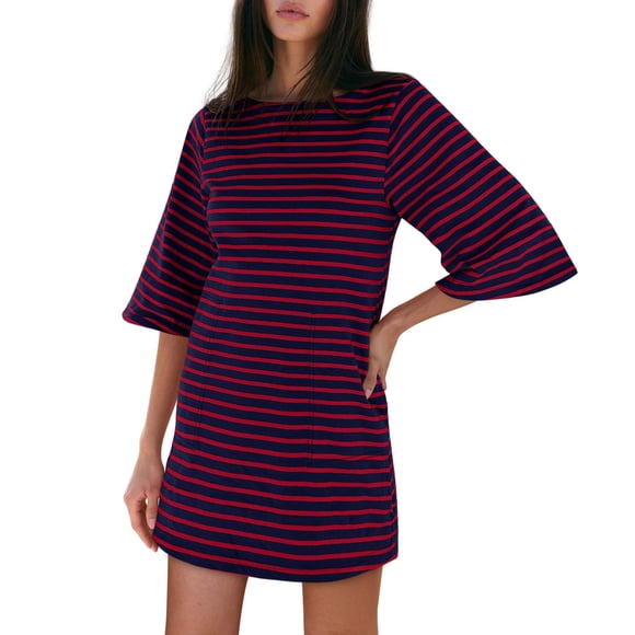 Vestido tipo camiseta Yousify Summer 2025 casual de algodón holgado para mujer