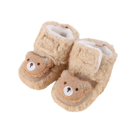 

kpoplk Toddler Sneaker Boys Winter Children Baby Toddler Shoes Boys And Girls Floor Shoes Flat Bottom Non Baby Walking Shoes(C)