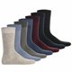 thumbnail image 1 of Camano Calcetines unisex, paquete de 7 - Calcetines cómodos en caja, caja de regalo, color liso Azul/Gris/Rojo 43-46, 1 of 7