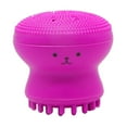 thumbnail image 1 of Cepillo facial de silicona para lavar la piel, eliminar el acné y los puntos negros. Rosa roja, 1 of 7