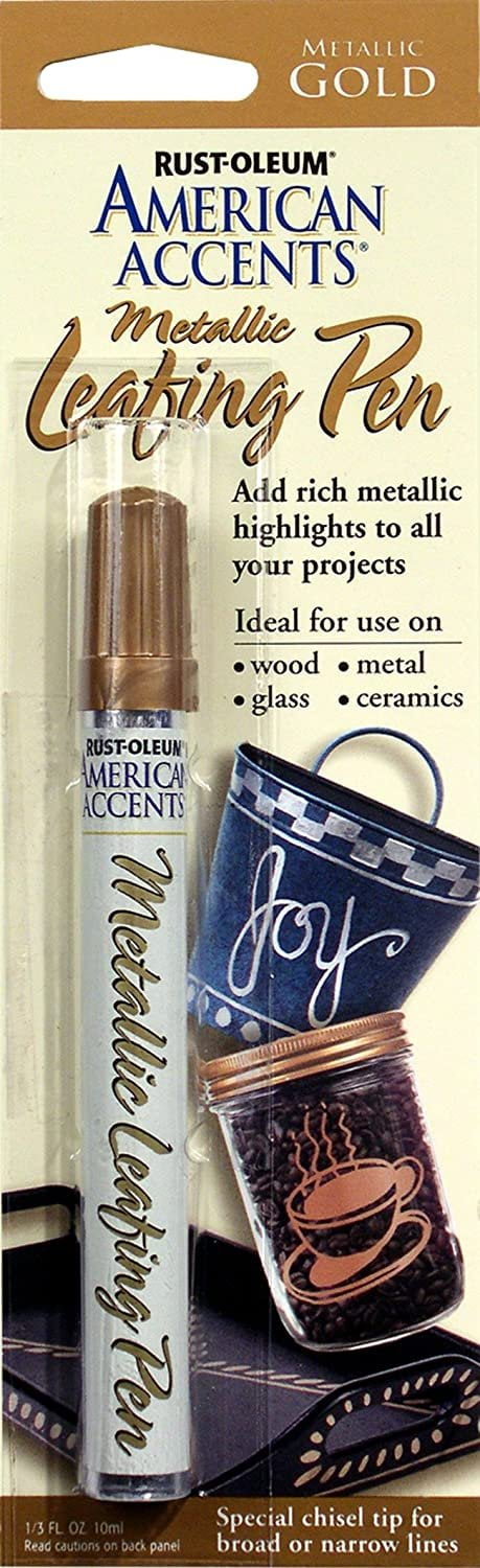 Pkg/2 Krylon 18 Kt Gold Leafing Pen Marker Provides Beautiful Highlights For Art Craft And Home Projects! 