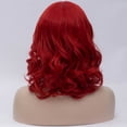 thumbnail image 5 of Unique Bargains Wigs for Women 16" Red Curly Wig with Wig Cap Natural Full Medium Wavy, 5 of 6