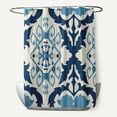 thumbnail image 1 of Simply Daisy Bombay 6 Polyester Shower Curtain, Blue, 1 of 3