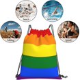 thumbnail image 6 of Lgbt Flag Gay Pride Rainbow Drawstring Backpack Sports Gym Sack Sackpack String Bag Cinch Bag For Sport Yoga Travel Shopping Womens Mens, 6 of 6