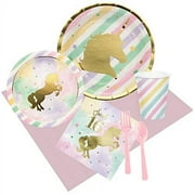 Unicorn Sparkle Party Supplies 16th Birthday Party Pack for 8