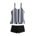 thumbnail image 5 of Akafmk Tankini Swimsuits for Women Loose Fitting Floral Printed Swim Tops with High Waisted Boyshorts Two Piece Bathing Suits Comfortable Athletic Swimwear, Sizes S-2XL, 5 of 5