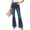 Dark Blue, variant on Wutalume Low Rise Jeans for Women Wide Leg Straight Cut, Stretch Denim with Pockets, Loose Fit Comfort for Casual Wear,Black L