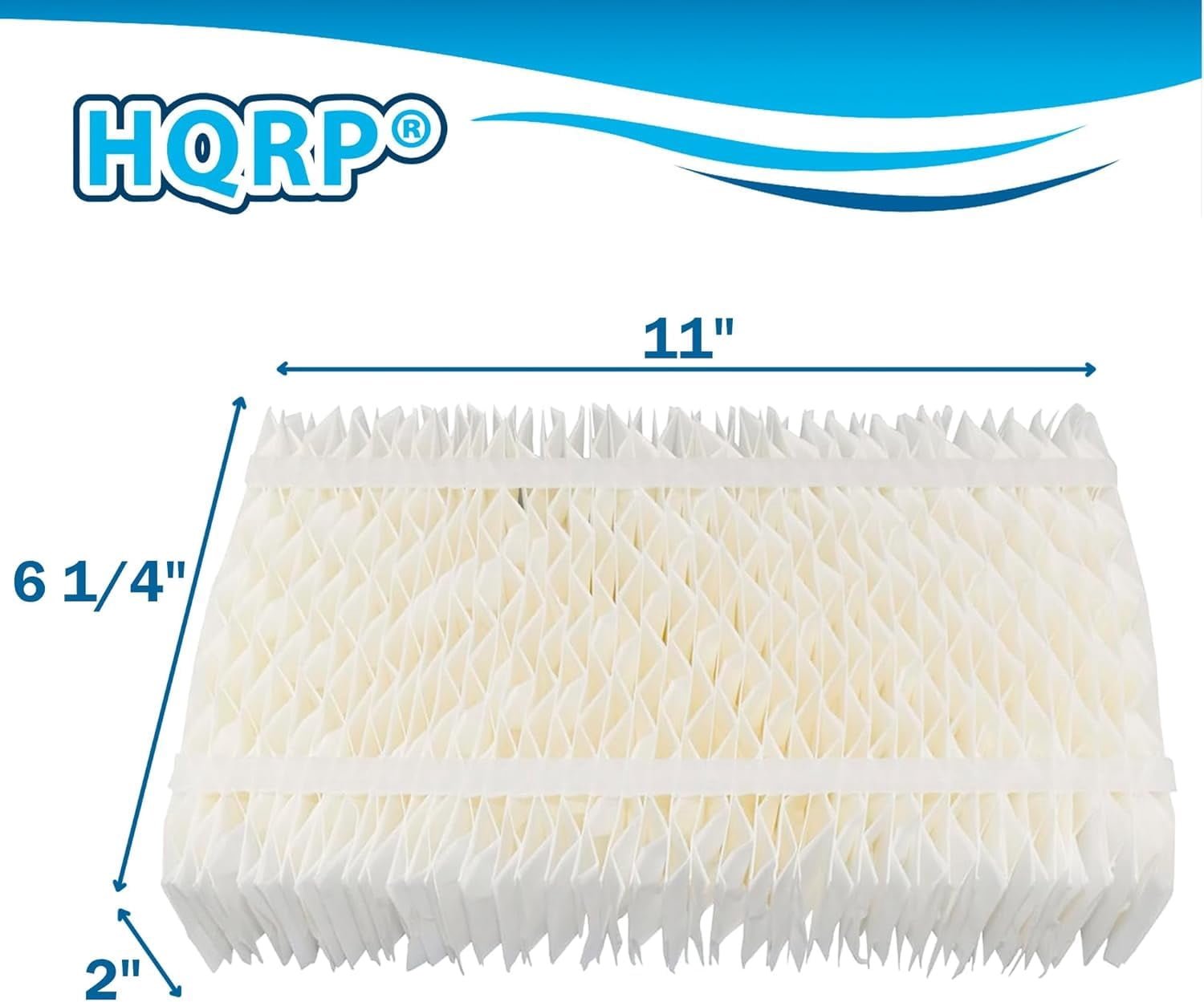 HQRP 4-Pack Wick Filter Compatible with Essick Air AIRCARE Horizon HD3120DCN 4.75-Gallon Console Evaporative Humidifier