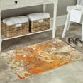 thumbnail image 5 of Moynesa 2'x3' Modern Abstract Area Rug,Small Bathroom Rugs Washable Entry Rug Kitchen Sink Mat, Contemporary Soft Non Slip Indoor Throw Carpet for Entryway Bedside Living Room, Yellow, 5 of 6