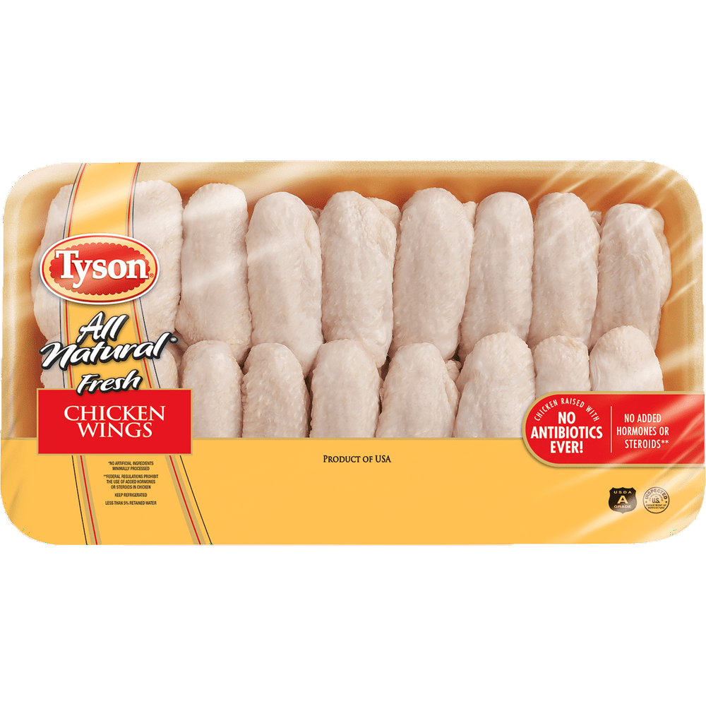 Tyson® All Natural* Chicken Wings Family Pack, 4.25 5.3 lb Walmart