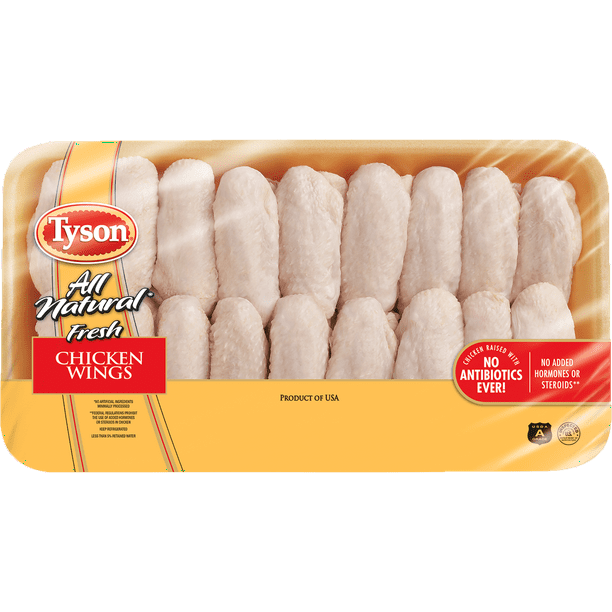 Tyson® All Natural* Chicken Wings Family Pack, 4.25 5.3 lb Walmart