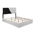 thumbnail image 2 of Camilla Queen Size LED Bed made with Engineered Wood in White & Black, 2 of 4
