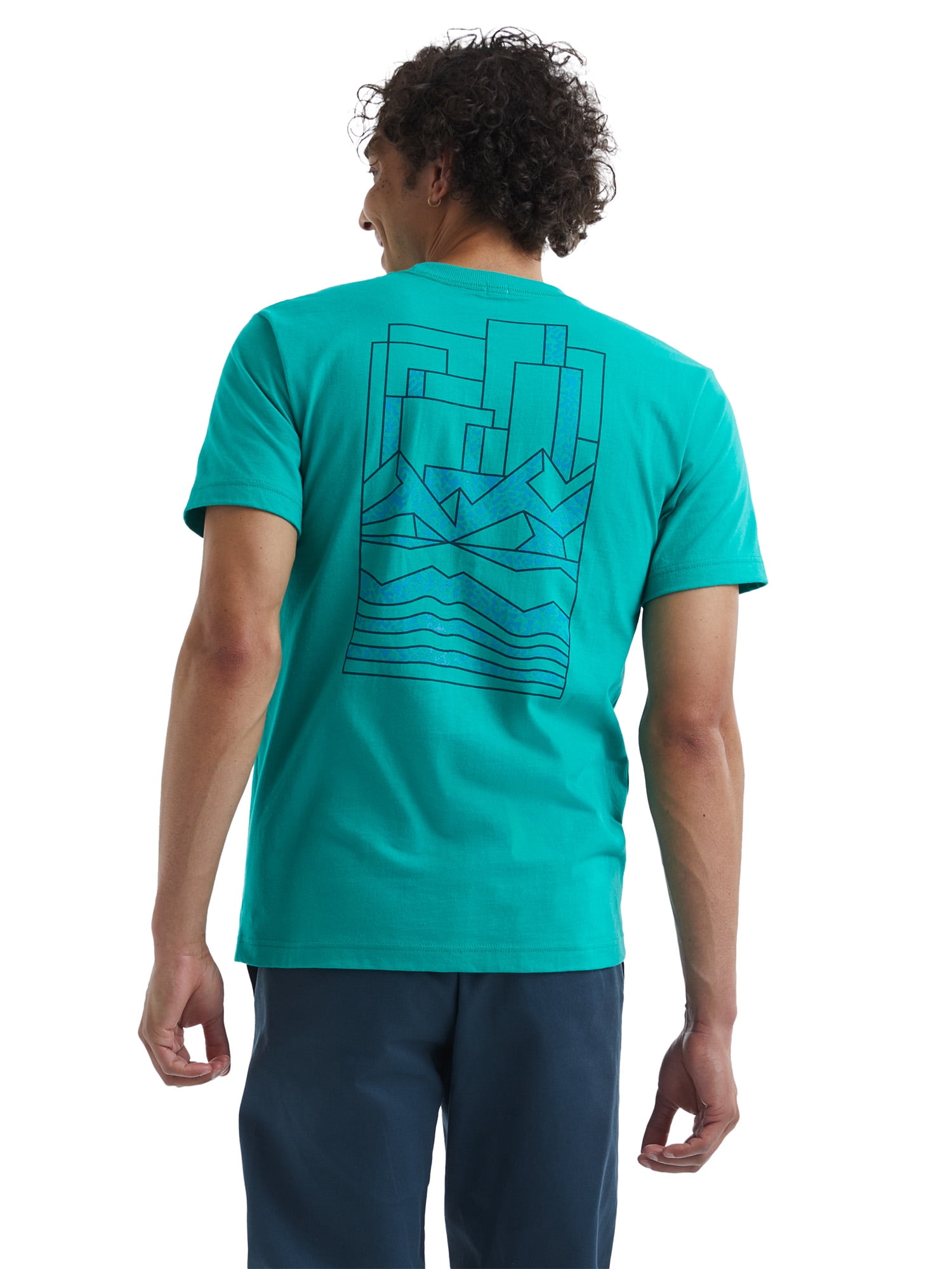 Hanes All Gender Explorer Collection City, Land, Sea Patch Graphic T-Shirt, Sizes XS-2XL